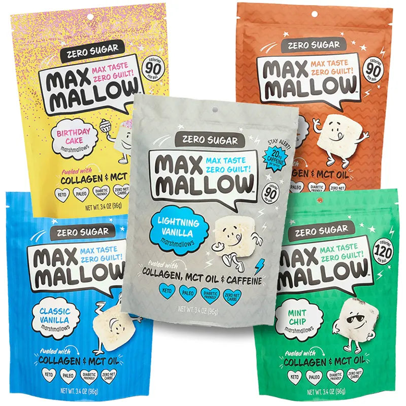 Keto Store NZ | Max Mallow | Marshmallows | 5 pack of all flavours | Xmas