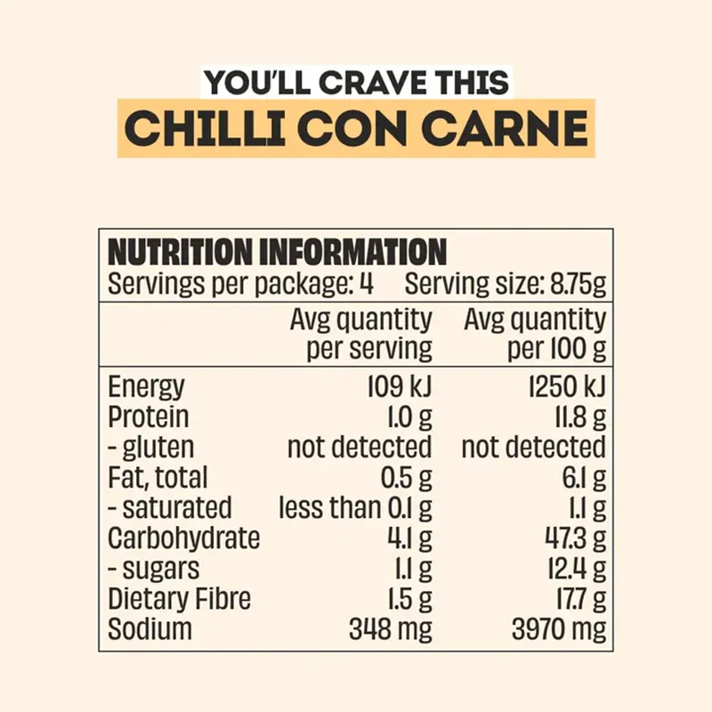 Keto Store NZ | Chilli Con Carne | Mingle Recipe Mix | NIP
