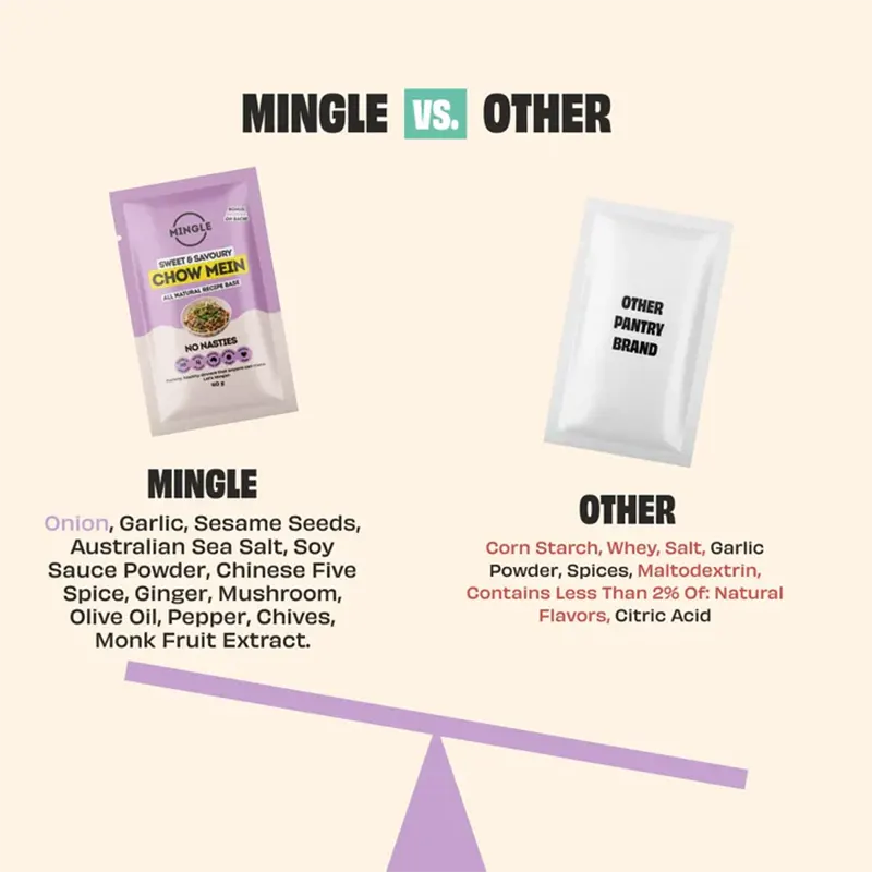 Keto Store NZ | Chow Mein | Sweet and Savoury | Mingle Recipe Mix | Us vs Them