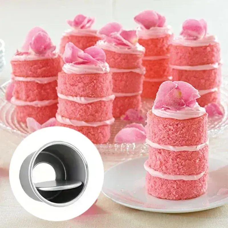 Keto Store NZ | Mini Round Cake Pan | set of 8 pink cakes