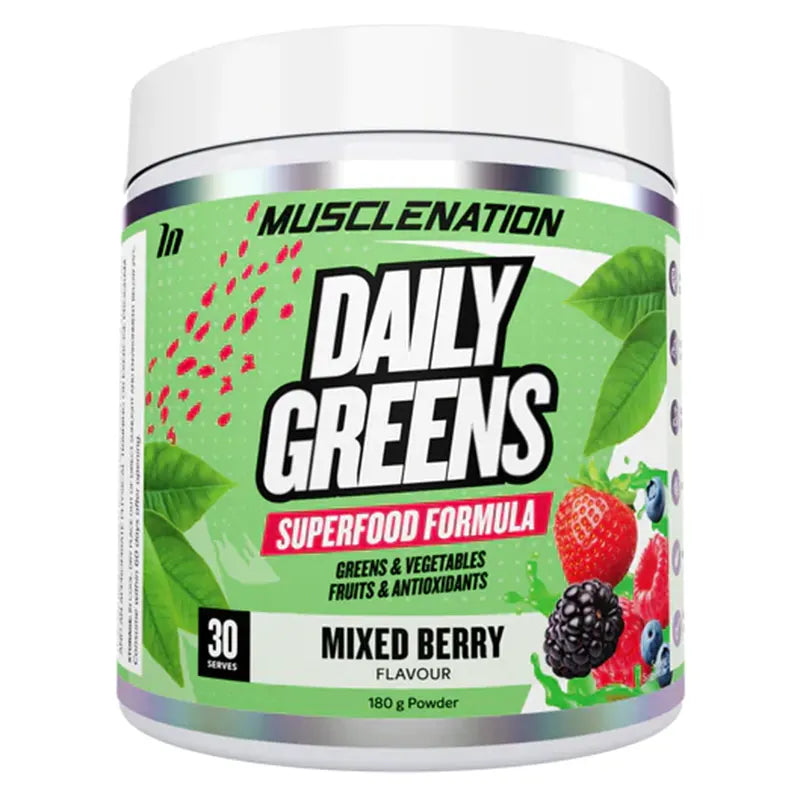 Keto Store NZ | Muscle Nation | Daily Greens | Mixed Berry Flavour