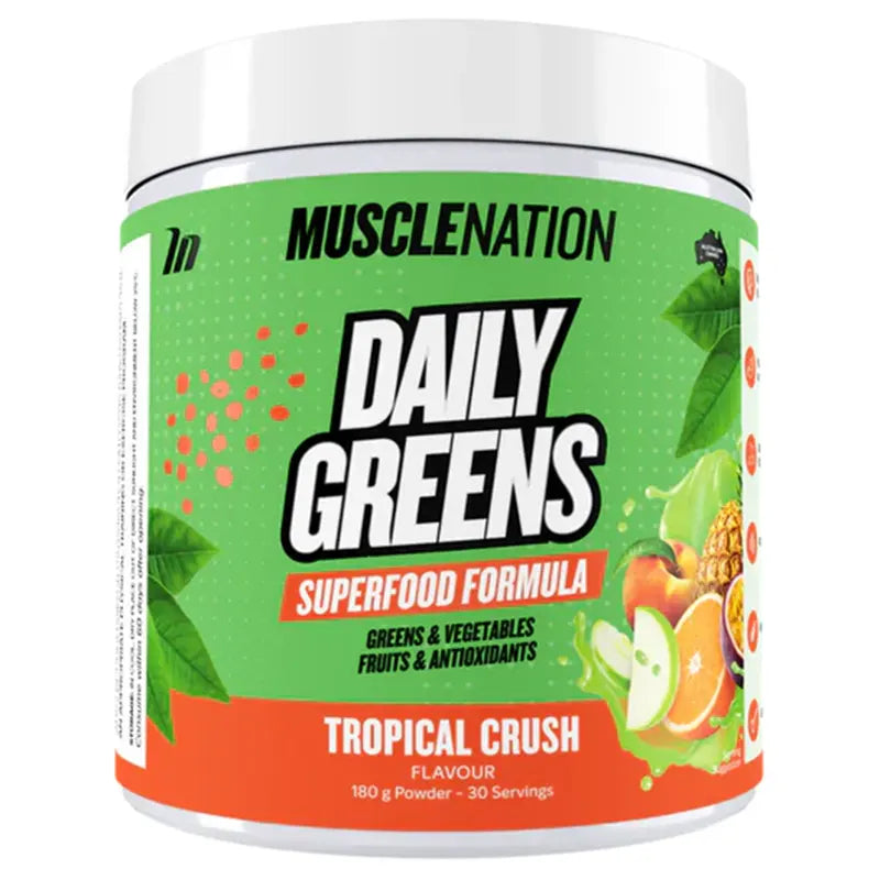 Keto Store NZ | Muscle Nation | Daily Greens | Tropical Crush Flavour