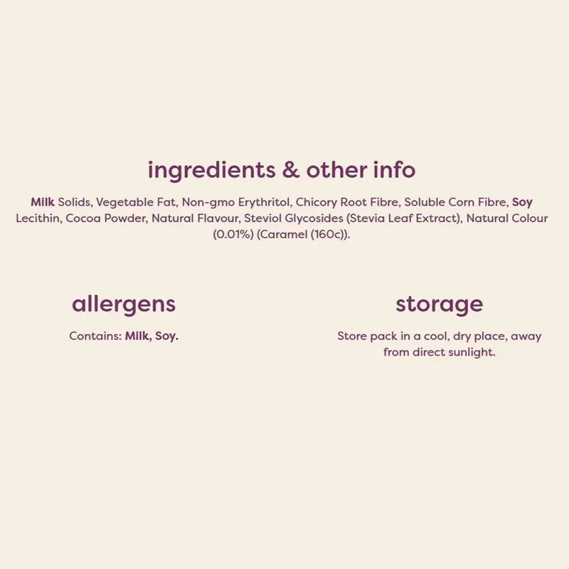 Keto Store NZ | Noshu Caramel Baking Chips | Ingredients