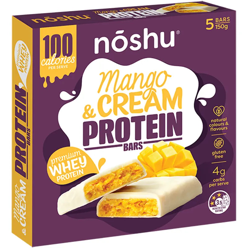 Keto Store NZ | Noshu Protein Cream Bars | Mango & Cream | Keto Snack