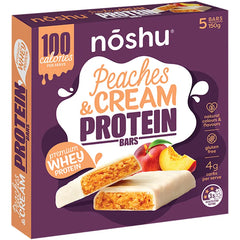 Keto Store NZ | Noshu Protein Cream Bars | Peaches & Cream | Keto Snack