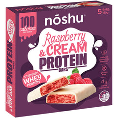 Keto Store NZ | Noshu Protein Cream Bars | Raspberry & Cream | Keto Snack