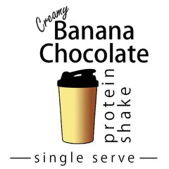 Creamy Banana Chocolate Single Serve Protein Shake made by Keto Store NZ
