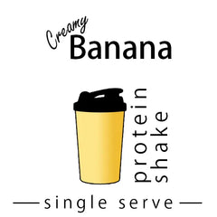 Creamy Banana Single Serve Protein Shake made by Keto Store NZ 