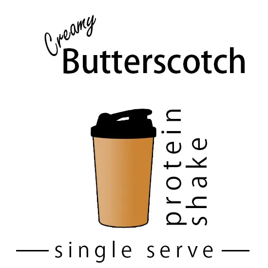 Creamy Butterscotch Single Serve Protein Shake made by Keto Store NZ