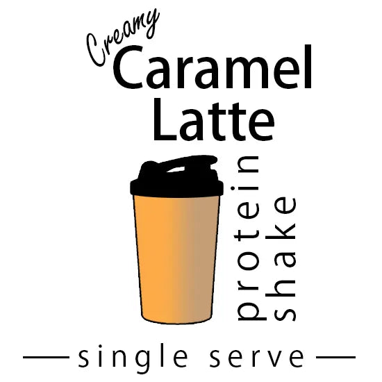 Creamy Caramel Latte Single Serve Protein Shake made by Keto Store NZ 