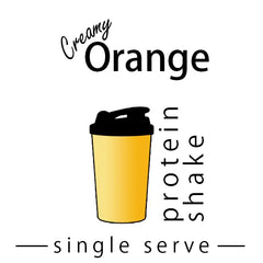 Orange Single Serve Protein Shake made by Keto Store NZ