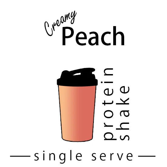 Peach Single Serve Protein Shake made by Keto Store NZ
