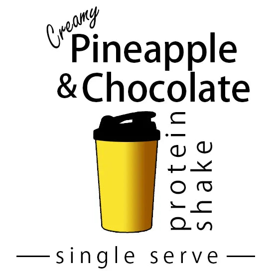 Creamy Pineapple Chocolate Single Serve Protein Shake made by Keto Store NZ