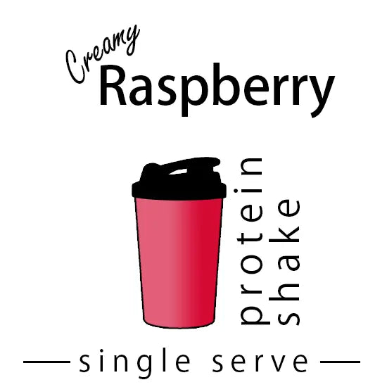 Creamy Raspberry Single Serve Protein Shake made by Keto Store NZ
