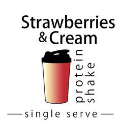 Strawberry and Cream Single Serve Protein Shake made by Keto Store NZ