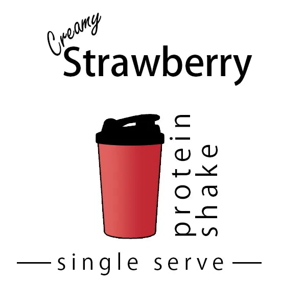 Creamy Strawberry Single Serve Protein Shake made by Keto Store NZ