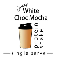 Creamy White Chocolate Mocha Single Serve Protein Shake made by Keto Store NZ
