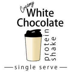 Creamy White Chocolate Single Serve Protein Shake made by Keto Store NZ