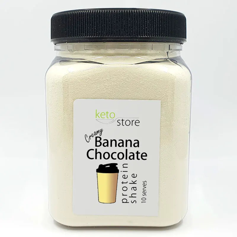 Banana Chocolate Protein Shake 10 Serve Jar by Keto Store NZ