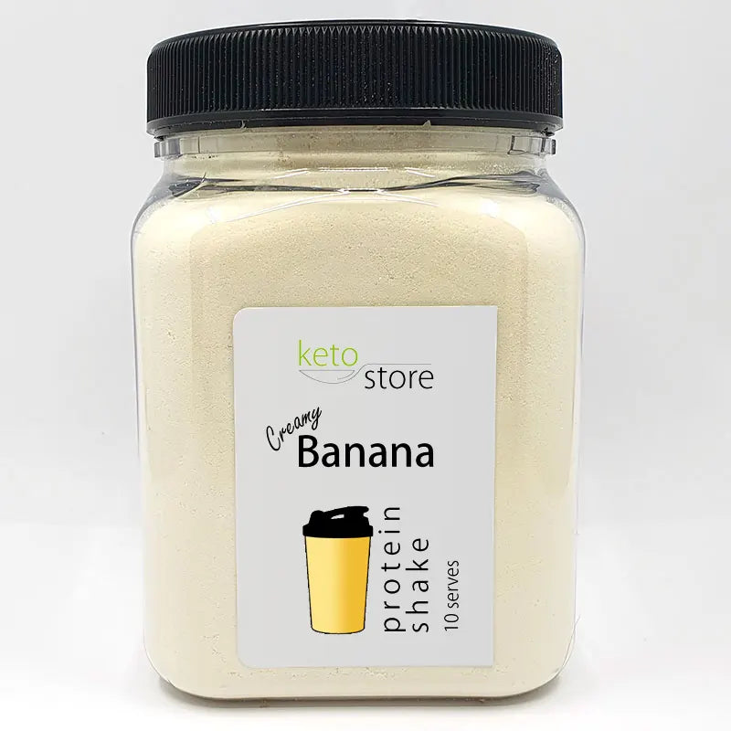 Banana Protein Shake 10 Serve Jar by Keto Store NZ