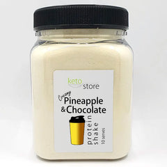 Pineapple Chocolate Protein Shake 10 Serve Jar by Keto Store NZ
