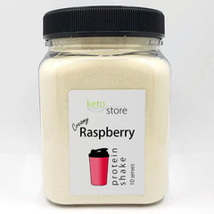 Raspberry Protein Shake 10 Serve Jar by Keto Store NZ