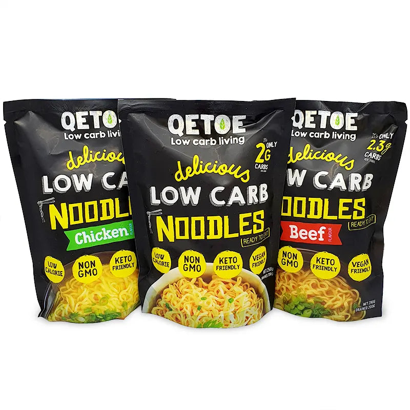 Keto Store NZ | Low Carb Chicken Beef Noodles | Qetoe | Non GMO | Vegan