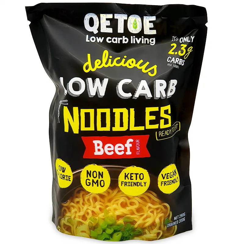 Keto Store NZ | Low Carb Beef Noodles | Qetoe | Non GMO | Vegan