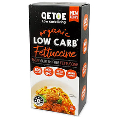 Keto Store NZ | Low Carb Fettuccine Pasta | Qetoe | GF Gluten Free | Non GMO | Vegan