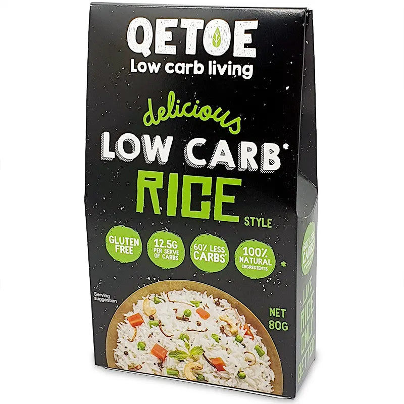 Qetoe Low Carb Rice 80g (makes 180g) available from Keto Store NZ ...