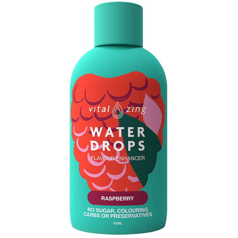 Water drops - Raspberry - VitalZing at Keto Store NZ | Keto Store NZ Ltd