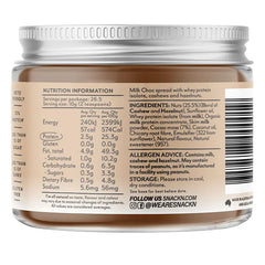 Keto Store NZ | Snack'n Milk Choc Protein nut spread | Keto Friendly Nutella | NIP | Ingredients