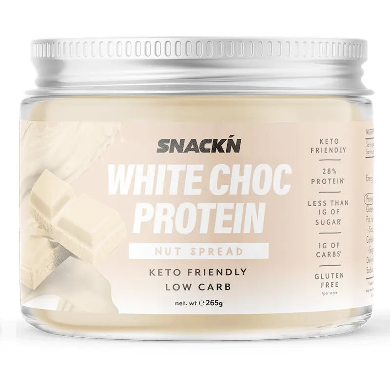 Keto Store NZ | Snack'n White Choc Protein nut spread | Keto Friendly Nutella