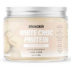 Keto Store NZ | Snack'n White Choc Protein nut spread | Keto Friendly Nutella