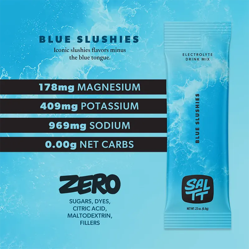 Keto Store NZ | SALTT Electrolytes | Blue Slushies Info