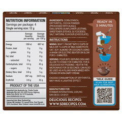 Keto Store NZ | Simply Desserts Sugar Free | Instant Pudding | Chocolate NIP Ingredients