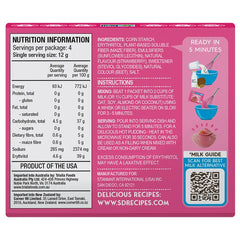 Keto Store NZ | Simply Desserts Sugar Free | Instant Pudding | Strawberry NIP Ingredients