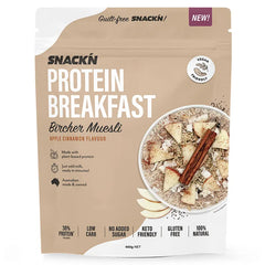 Keto Store NZ | Snackn Protein Breakfast | Bircher Muesli Apple Cinnamon Front