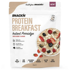 Keto Store NZ | Snackn Protein Breakfast | Instant Porridge Mixed Berry Front
