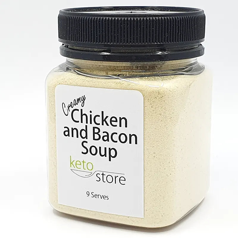 Creamy Chicken and Bacon Soup Mix 9 serve Jar by Keto Store NZ