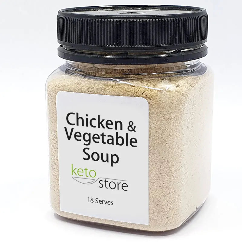 Keto Store NZ | Chicken & Vegetable Soup Mix | Jar 18 serves