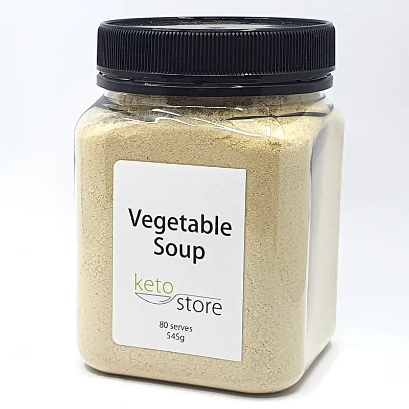 80 serve Jar of Keto Vegetable Soup Mix from Keto Store NZ 
