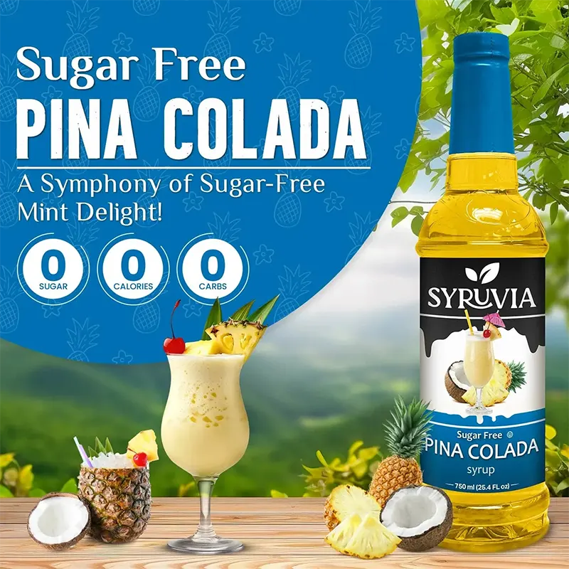 Sugar Free Pina Colada Syrup by Syruvia available at Keto Store NZ ...