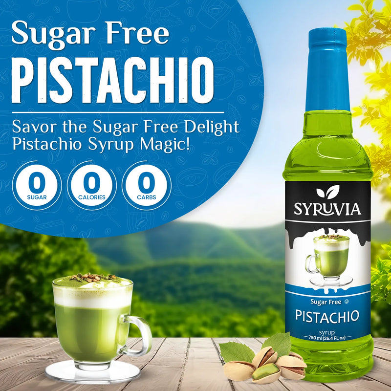 Keto Store NZ | Syruvia Syrups | Pistachio | Sugar Free
