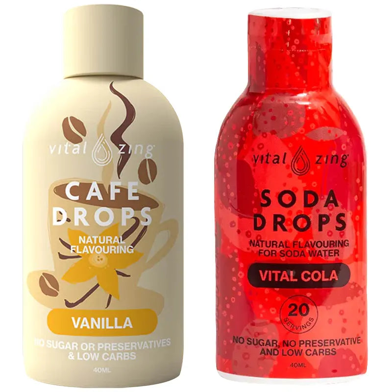 Keto Store NZ | Vital Zing | Vanilla n Cola | Coke Float bottles