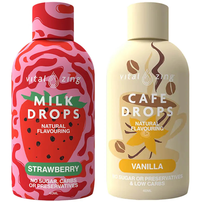 Keto Store NZ | Vital Zing | Strawberry Vanilla | Strawberry Chupa Chups bottles