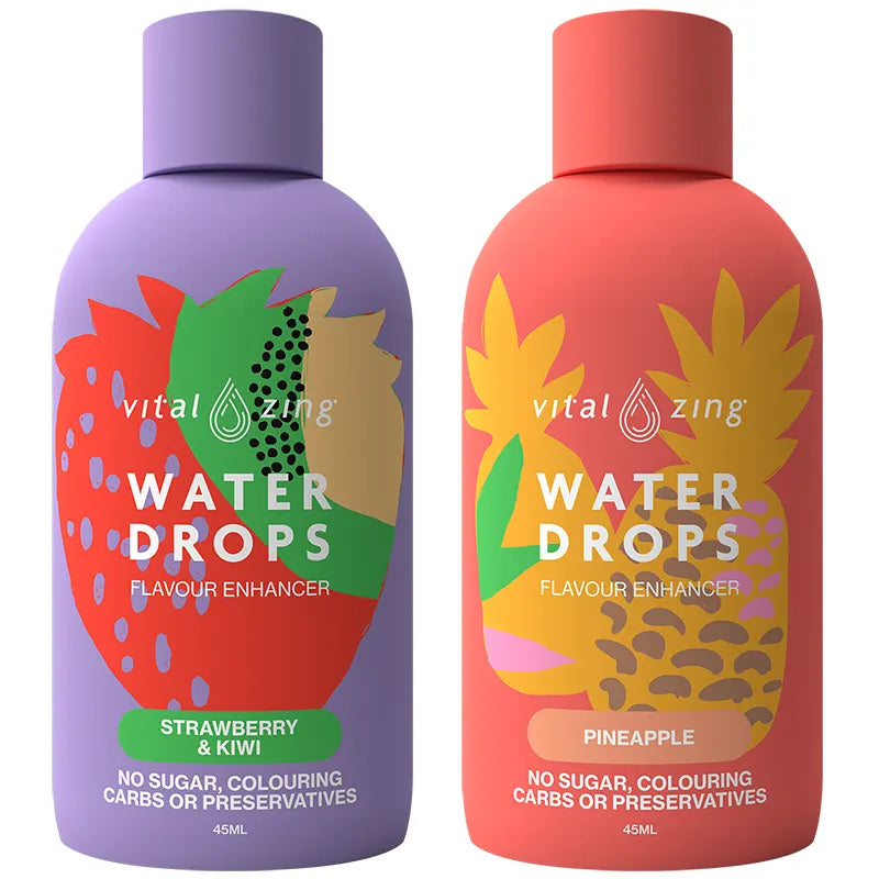 Keto Store NZ | Vital Zing | Strawberry & Kiwi Pineapple | Tropical Smash bottles