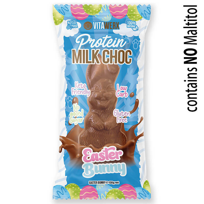 Keto Store NZ | Chocolate Easter Bunny | Vitawerx Milk Protein Chocolate
