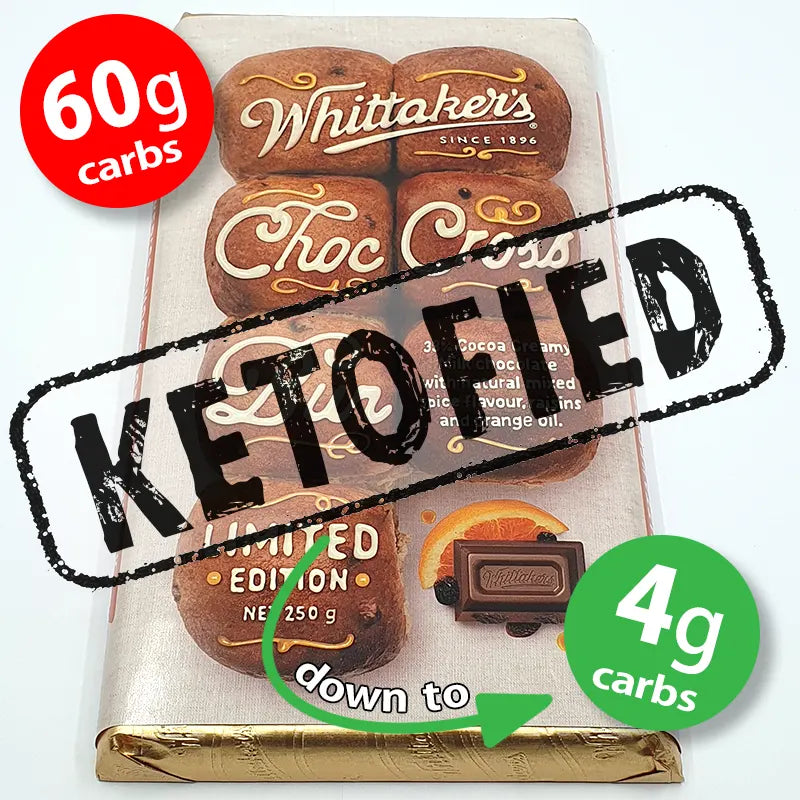 ~ Ketofied Easter Hot Cross Bun Milk Chocolate