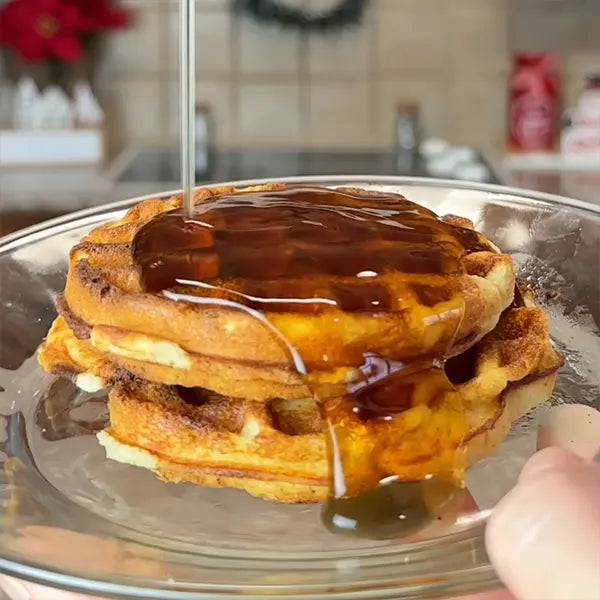 Keto Store NZ | Fluffy Pancake and Crispy Waffle | Waffle with syrup | Keto Flour 2.0